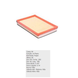 Filtro de Ar - ARL6096 - TECFIL