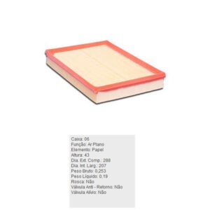 Filtro de Ar - ARL8825 - TECFIL