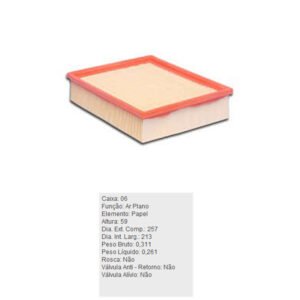 Filtro de Ar - ARL8837 - TECFIL
