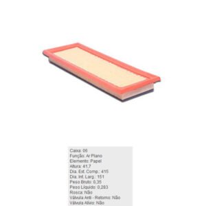 Filtro de Ar - ARL9609 - TECFIL
