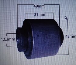 Bucha Braço Auxiliar Traseiro LR - Honda Civic Ano 2001 à 2005 - 013194-3 - JAHU