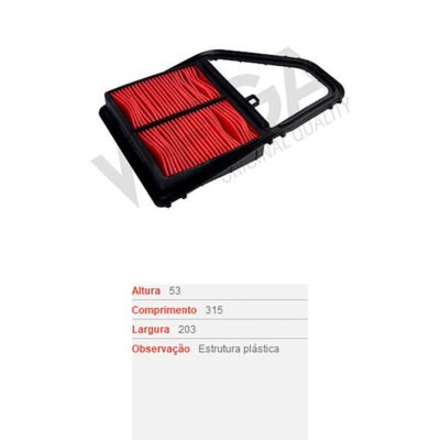 Filtro de Ar - JFA-0428 - WEGA