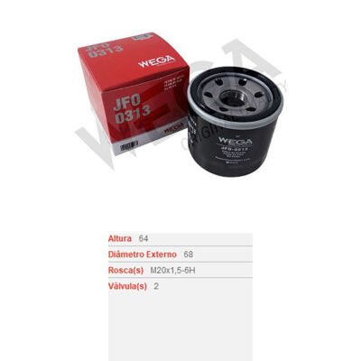 Filtro de Óleo Lubrificante - JFO-0313 - WEGA